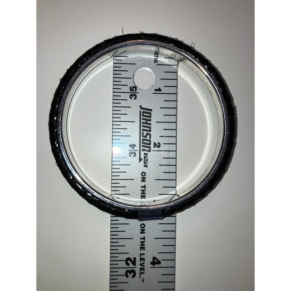 Following Leather Cross-Stich 3 1/8" Wide Bangle Bracelet! - Picture 8 of 9